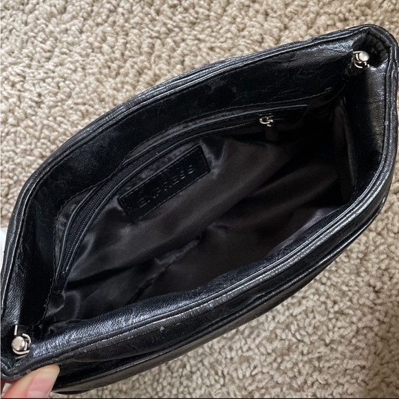 Express Black Leather Clutch - Picture 5 of 7